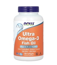 Now Foods น้ำมันปลา Ultra omega 3 180 เม็ด หมดอายุ 2028