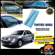 Proton Waja_TINTED CROMAX BIRU/Blue Tinted/ Tinted Kereta /Car Window Film/2PLY UV Film_Siap Potong/Car Tinted/Precut