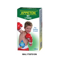 APPETON MV LYSINE SYRUP 120ML FOR KIDS CHILDREN MULTIVITAMIN LYSINE WITH SYRINGE DOSE INCLUDED EXP 0