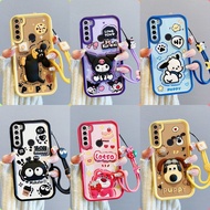 Casing REALME 5 5S 5i 6i C3 C3i patung pelekat comel phone casing