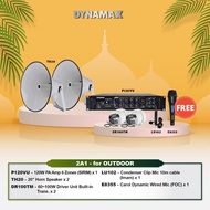 PA System For Surau/ Masjid Package DYNAMAX P120VU PA Amplifier, 20 inch Horn Speakers with driver u