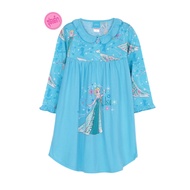 Josilins ชุดนอน เด็กหญิง ป้าย momoji ลิขสิทธิ์ ดิสนีย์ Disney Princess ชุดกระโปรง คอระบาย แขนยาว ผ้า