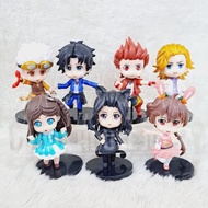 Action Figure Manga Soul Land Set 7in1 Cake Topper Figurine Manhua Douluo Dalu Continent Set