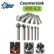 MATA HSS Countersink Drill Bit 6,3mm Chamfering 90 Degree Countersink HSS Chamfering Drill Making To