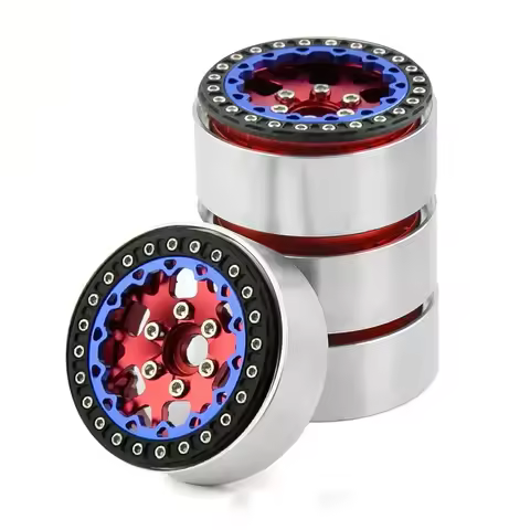 1/10 RC Crawler Car Spare Part 1.9 Inch Metal Beadlock Wheel Hub Rim TRX4 Axial SCX10 AXI03006 Gladi