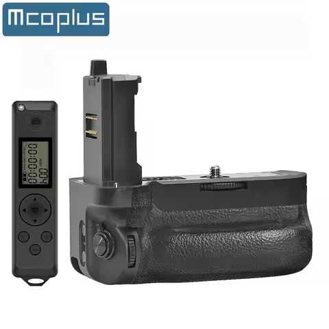 Mcoplus BG-A7IV Pro Vertical Battery Grip with 2.4G LCD Remote Control for Sony A9II A7IV A7RIV A7SI