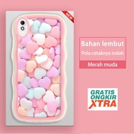 Redmi 6 6A 7 8 8A K40S 9A 9C 10A 9T 10C 10 5G Phone Case Colorful 3D Love Pill Pattern Wave Border C