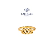 AIHUA Cincin Corak (5G) Cincin Bajet Emas 916 Ori