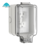 Outdoor Electrical Outlet Box for Garden, Yard Sports IP66 Waterproof& Lockable Enclosure, 20A Doubl