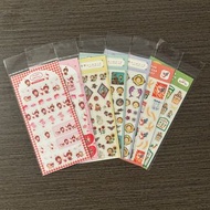 日本製 古川紙工 貼紙 Hello Kitty X Monchhichi  COJI-COJI 卡樂b  蝦條