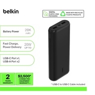 Belkin BPB014btBK BoostCharge 3-Port Compact PowerBank 20,000 Mah - Black