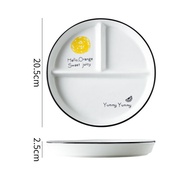Japanese Style 211 Breakfast Plate Fat Reduction Ceramic Fitness Diet Dish Home Use Adult Proportion