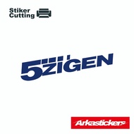 CAHAYA Cutting Sticker 5 ZIGEN for Motorcycles, Cars, Helmets, etc. can light up when exposed to lig