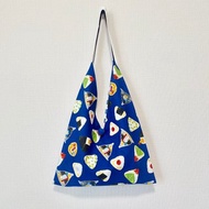 新款現貨/日式粽形側背包/大尺寸/飯糰圖案