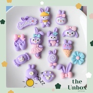 🥑The UNBOX • ตัวติดรองเท้า ver.6 เซตสีม่วง 14 ชิ้น ตัวติดรองเท้า ส่งจากไทย