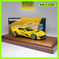 Ferrari 812 Competizione TOC 1:64 Matt giallo triplo strato opaco TOC Thrill Of Collector Diecast Mo