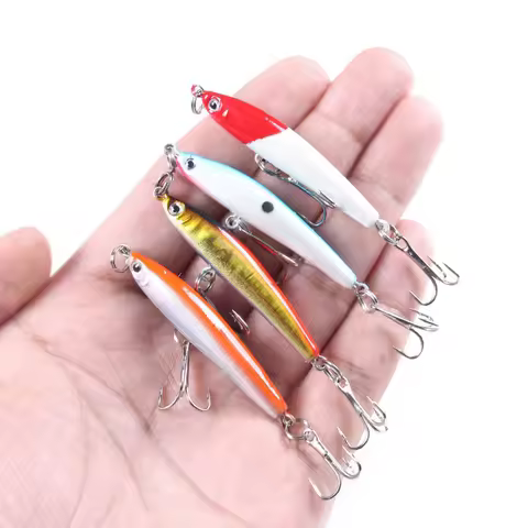 6CM-3.4G-10#Hot Selling Mini Long Casting Bass Pike Lure Lure Sinking Pencil Micro Pencil