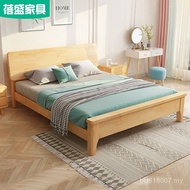 Storage Storage Bed Modern Simple 1.5 Master Bed Single Bed 1.8 Double Bed Solid Wood Bed Nordic Apa