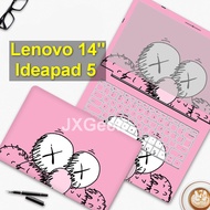 Sticker Laptop Lenovo Ideapad 5 Three Sides Laptop Skin 14" Inch Laptop Skin with Keyboard Cover Laptop Protective Case Anti-scratch Film Waterproof Removable Laptop Casing Full Cover