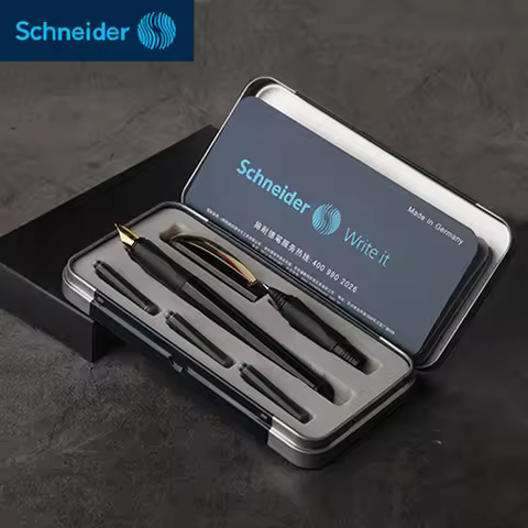 Germany Schneider Fountain Pen 0.5mm Two-way Signing Pen Gel Pen Students Office Ink Pen BK600 Gift 
