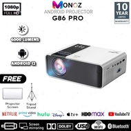 6000 lumens G86 Projector FULL HD 1080P Android Mini Projector WIFI LCD A80 Portable Projector