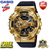 Original G-Shock GM110 Men Sport Watch Japan Quartz Movement Dual Time Display 200M Water Resistant Shockproof and Waterproof World Time LED Auto Light Sports Wrist Watches with 4 Years Warranty GM-110G-1A9 (Free Shipping Ready Stock)