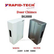 BG888 Home #Door Bell / Chimes - White / Silver Wired Door Bell Mechanical Striking Loceng Pintu Din