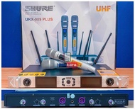 Micro không dây Shure URX 898 Plus 2 tay micro nhôm chống hú tốt ca nhẹ tiếng ca trong trẻo + tặng g