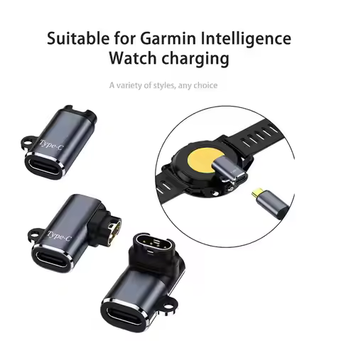 Type C Charger Adapter For Garmin Fenix 7 7X 5S 6 6X 6S PRO Smart Watch Chargering Converter Accesso