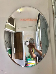 GƯƠNG BALE TREO TƯỜNG NHÀ TẮM OVAL KT 45 x 60cm KÈM PAS GƯƠNG