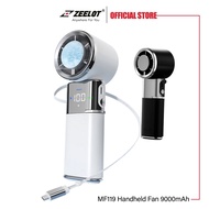 ZEELOT MF119 Portable Fan 9000mAh Mini Fan Rechargeable | Fast Cooling | PowerBank | Foldable | Stro