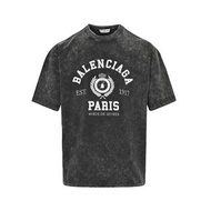 巴黎世家Balenciaga 字母印花發霉做舊短袖T恤 代購非預購