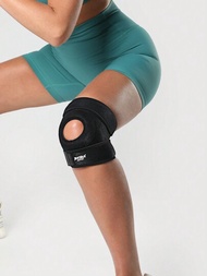 JINGBA SUPPORT 1 件可調式護膝髕骨保護帶透氣孔適合籃球跑步舉重