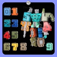 0-9 Robot Toys Kids Transformers Number Toy DIY Assemble Robot Vector Eilik Number Robot Car Toys