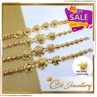 BK Emas Korea Cop 916 Gelang Tangan Topi (EBK22) (EBK23) (EBK24) (EBK25)