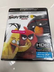 憤怒鳥大電影  The Angry Birds Movie (4K UHD + Blu-ray 3D + Blu-ray + UV Combo) 4K + Blu-ray + 3D 有廣東話、國語、英文發聲 、 有中英文字幕 全新未開封 *代友出售