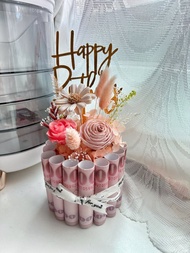 有錢花蛋糕 鈔票蛋糕 祝賀蛋糕 紙鈔蛋糕 生日蛋糕 永生花