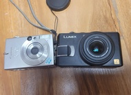 (數十年唔知價，自出價高者得）"Panasonic LUMIX LX2".  "Casio EXILIM EX-ZR800". "Canon Ixus.2"數碼相機共3部