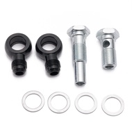 Transmission Oil Cooler 6AN X 1/4NPSM 4L80E 90 Degree Banjo Fittings for GM 4L80E