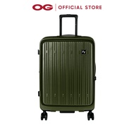 AMERICAN FLYER 24" Polycarbonte 4 Double Wheels Expandable Trolley Case - Army Green