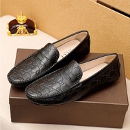 Kasut lelaki Gucci's FULL GG PRINT casual sneakers business shoes loafer men
