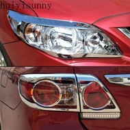 HYS Headlight Taillights For Toyota Corolla Altis 2007 2008 2009 2010 2011 2012 2013 Car Body Light Lamp Frame Styling ABS Chrome Cover Trim
