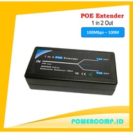 HKBTM POE Extender 10/100Mbps Standard Input Output! 1 in 2 Out Indoor PoE Repeater Support IEEE802.