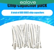 660pcs 33 Values Assorted SMD SMD Resistor Kit Resistor Kit 1R-1M Ceramic Resistor Assortment Set PC