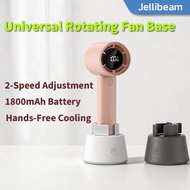 Universal Rotating Base for Handheld Fan 1800mAh 2-Speed Rotation Portable Desk Fan Stand Type-c Cha