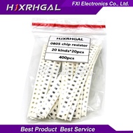 20Value*20PCS =400PCS 0805 5% SMD Resistor Kit 1/8W (10 ohm~1M ohm) component diy samples kit new an