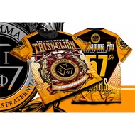 Tau Gamma Phi Triskelion Frat Shirt 57th Anniversary Full Sublimation 3D Print T-shirt Summer