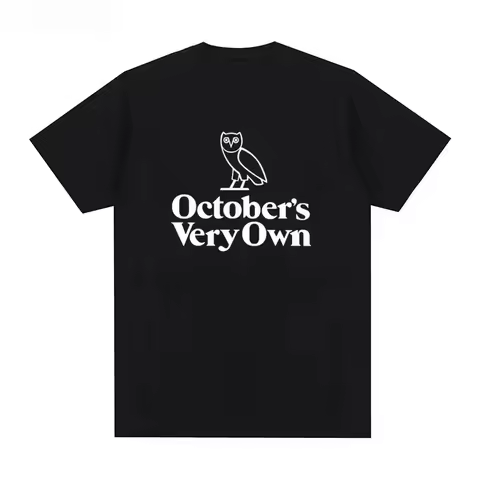 2025 Summer New OVO T-shirt Drake Tee Printed Graphic Fashion Casual High Quality Breathable Round O