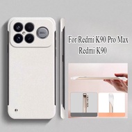 Frameless Ultra Thin Matte Sandstone Case For Redmi K90 Pro Max Hard PC Shockproof Phone Back Cover 