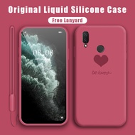 Hontinga For Huawei Nova 3i P Smart Plus Handphone Case Soft Original Liquid Silicone Lover Heart Casing Full Cover Shockproof Fluff Protection Girl's Case
